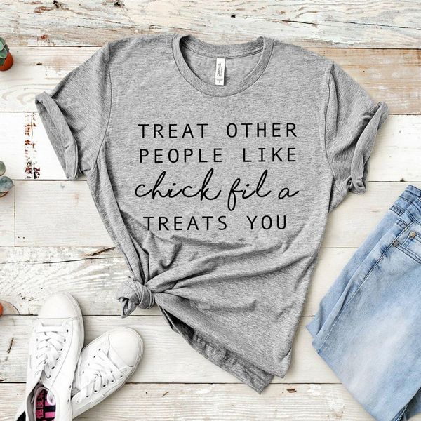treat other people like chick fil a treats you shirt funny sayings t-shirt women casual shirts tumblr, White
treat other people like chick fil a treats you shirt funny sayings t-shirt women casual shirts tumblr, White