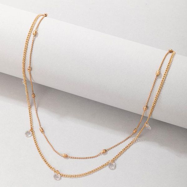 chains huatang minimalist double layer crystal choker necklace for women 2021 trendy gold color clavicle chain weddings jewelry 4541, Silver
chains huatang minimalist double layer crystal choker necklace for women 2021 trendy gold color clavicle chain weddings jewelry 4541, Silver