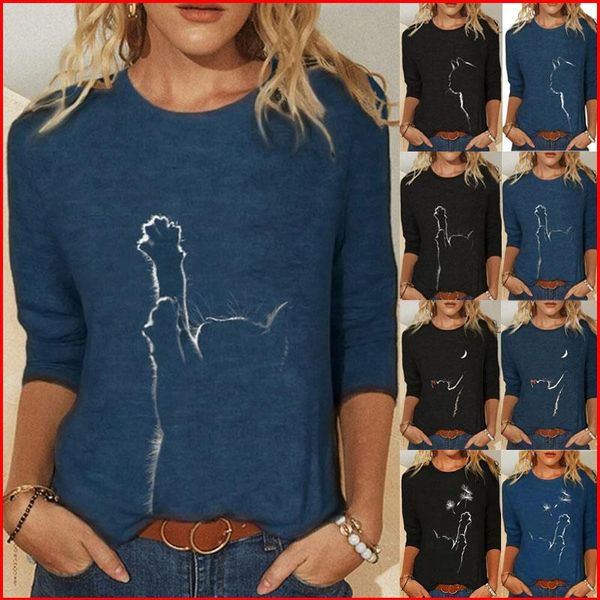 women's t-shirt women clothes spring autumn casual pullovers clothing funny cute cat 3d print long sleeve t-shirts ladies fashion, White
women's t-shirt women clothes spring autumn casual pullovers clothing funny cute cat 3d print long sleeve t-shirts ladies fashion, White