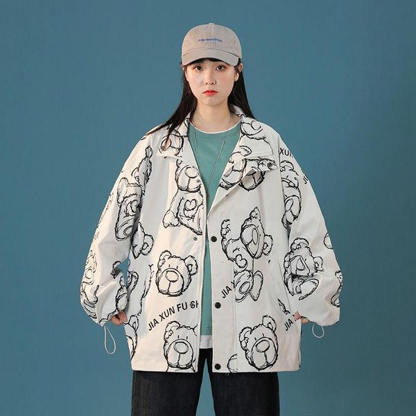 men's jackets clothing couples 2021 neutral fashion bear graffiti loose large jacket printing long sleeve coat recommend college, Black;brown
men's jackets clothing couples 2021 neutral fashion bear graffiti loose large jacket printing long sleeve coat recommend college, Black;brown