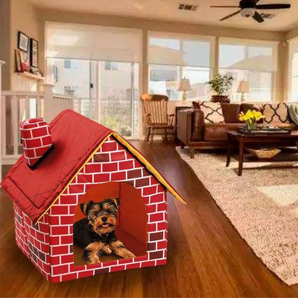 portable red brick pet dog house warm and cozy cat bed for small medium dogs cat bed pet products
portable red brick pet dog house warm and cozy cat bed for small medium dogs cat bed pet products