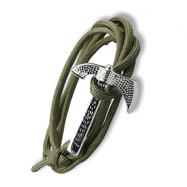 handmade punk death-ax survival bracelet multilayer parachute braided wristband braclet men viking biker jewelry, Golden;silver
handmade punk death-ax survival bracelet multilayer parachute braided wristband braclet men viking biker jewelry, Golden;silver