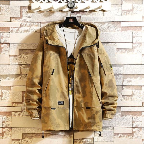 men's jackets camouflage hip hop men and coats loose military cotton harajuku streetwear hooded outwear, Black;brown
men's jackets camouflage hip hop men and coats loose military cotton harajuku streetwear hooded outwear, Black;brown