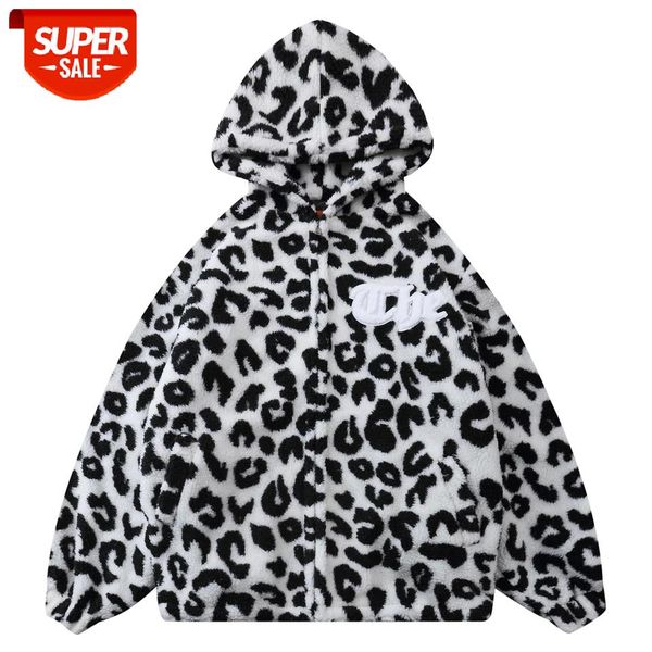 hip hop winter lambswool jacket men streetwear leopard pattern zip up cardigan coats harajuku loose hooded couple coat outwear #x06z, Black;brown
hip hop winter lambswool jacket men streetwear leopard pattern zip up cardigan coats harajuku loose hooded couple coat outwear #x06z, Black;brown