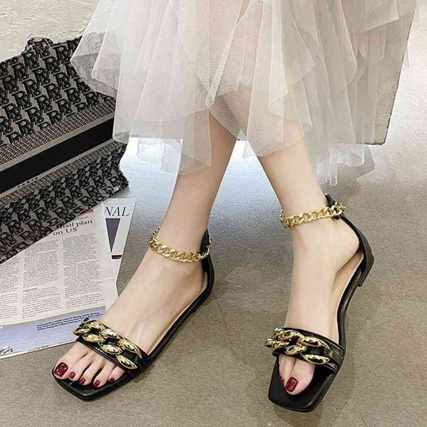 sandals metal chain flat women summer fashion cover heel zip non-slip sandalias mujer comfortable office shoes pumps 6zzc, Black
sandals metal chain flat women summer fashion cover heel zip non-slip sandalias mujer comfortable office shoes pumps 6zzc, Black