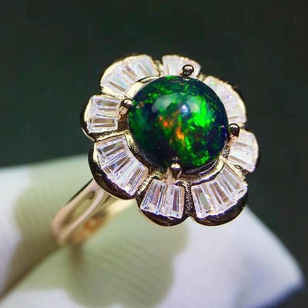 cluster rings natural real black opal flower ring 8*8mm 1.3ct gemstone 925 sterling silver fine jewelry j212298, Golden;silver
cluster rings natural real black opal flower ring 8*8mm 1.3ct gemstone 925 sterling silver fine jewelry j212298, Golden;silver