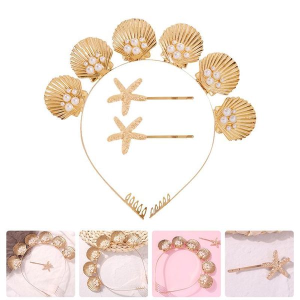 hair clips 1set simulated shell pearl hoop creative elegant headdress for women golden
hair clips 1set simulated shell pearl hoop creative elegant headdress for women golden