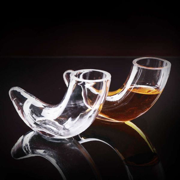 2pcs/set creative horn wine glass art shape cocktail glass cup thick glass rhinoceros horn whiskey vodka bar family wine cup
2pcs/set creative horn wine glass art shape cocktail glass cup thick glass rhinoceros horn whiskey vodka bar family wine cup