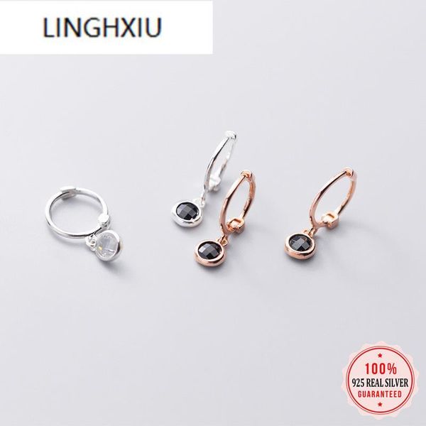 hoop & huggie lingxiu genuine 925 sterling silver cute round water drop white black cz earring for women piercing earing jewelry da999, Golden;silver
hoop & huggie lingxiu genuine 925 sterling silver cute round water drop white black cz earring for women piercing earing jewelry da999, Golden;silver