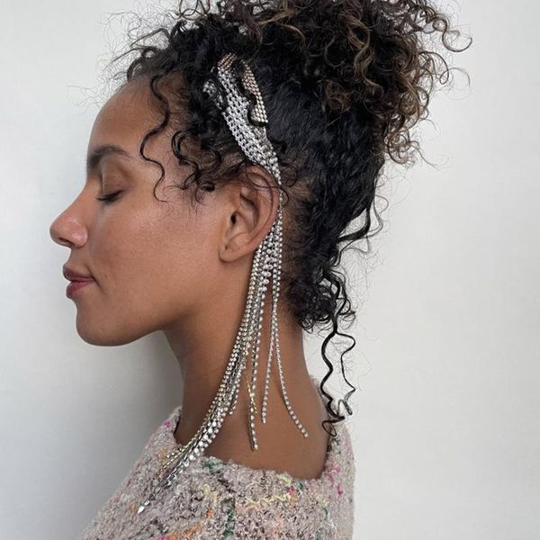 hair clips & barrettes stonefans colorful long tassel rhinestone chain accessories clip comb women crystal hairpins bridal headdress jewelry, Golden;silver
hair clips & barrettes stonefans colorful long tassel rhinestone chain accessories clip comb women crystal hairpins bridal headdress jewelry, Golden;silver