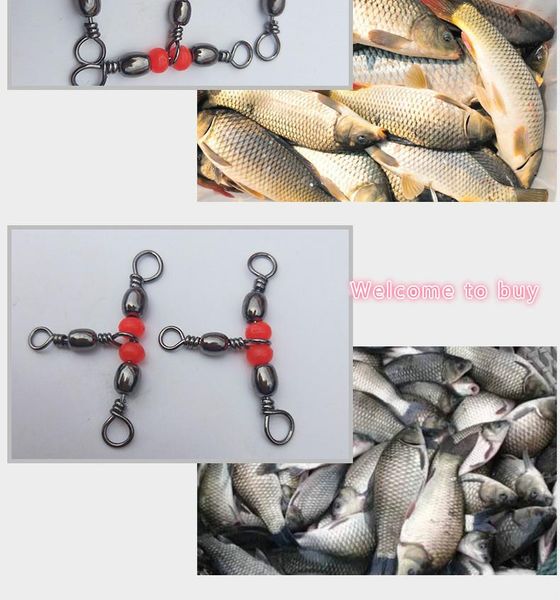 hg 20pcs fishing snap swivel 3 way barrel swivel ring fishhook lure line connector with beads fishing accessory
hg 20pcs fishing snap swivel 3 way barrel swivel ring fishhook lure line connector with beads fishing accessory