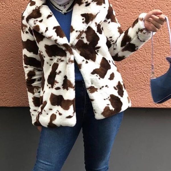 Women's Fur & Faux Coats Warm Woman Jacket Leopard Print Casual Loose 2021 Winter Streetwear Y2K Fashion Outwear Female Fluffy Overcoats, Black
Women's Fur & Faux Coats Warm Woman Jacket Leopard Print Casual Loose 2021 Winter Streetwear Y2K Fashion Outwear Female Fluffy Overcoats, Black