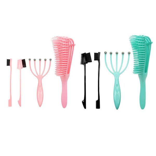 hair brushes 4pcs massage comb kit detangling ocs claw eyebrow brush scalp hairdressing care, Silver
hair brushes 4pcs massage comb kit detangling ocs claw eyebrow brush scalp hairdressing care, Silver