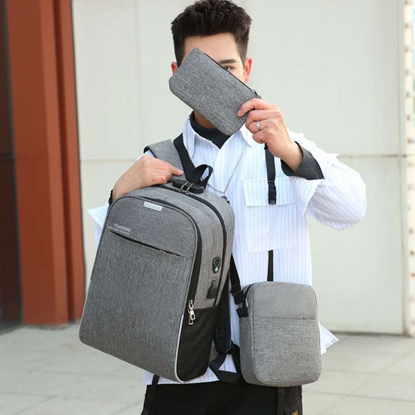 business and leisure men's three piece backpack household outsourcing 2021 new travel bag
