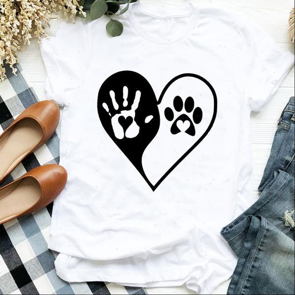 women t shirts lady love paw heart dog animal 90s summer autumn print tee womens tshirt for female shirt clothes, White
women t shirts lady love paw heart dog animal 90s summer autumn print tee womens tshirt for female shirt clothes, White