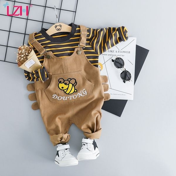 lzh autumn newborn baby boys clothes striped long sleeve 2pcs outfits set infant baby girls clothing overalls suit kids costume 210317, White
lzh autumn newborn baby boys clothes striped long sleeve 2pcs outfits set infant baby girls clothing overalls suit kids costume 210317, White
