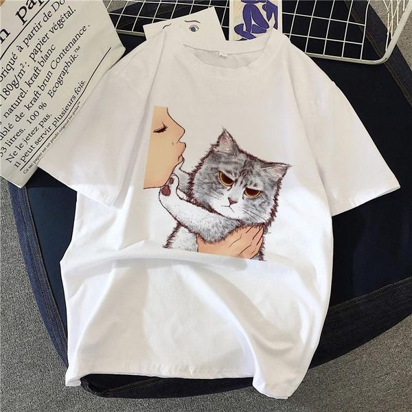 women's t-shirt kiss cats basic t shirt women aesthetic ullzang vintage 90s tshirt fashion tees female tumblr clothing, White
women's t-shirt kiss cats basic t shirt women aesthetic ullzang vintage 90s tshirt fashion tees female tumblr clothing, White