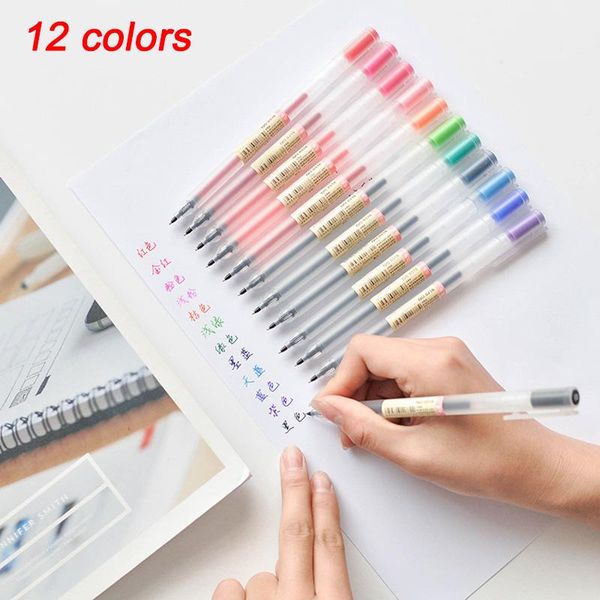 gel pens pen 12 colors ink 0.5mm simple style writting tool stationery office school supplies student gifts
gel pens pen 12 colors ink 0.5mm simple style writting tool stationery office school supplies student gifts