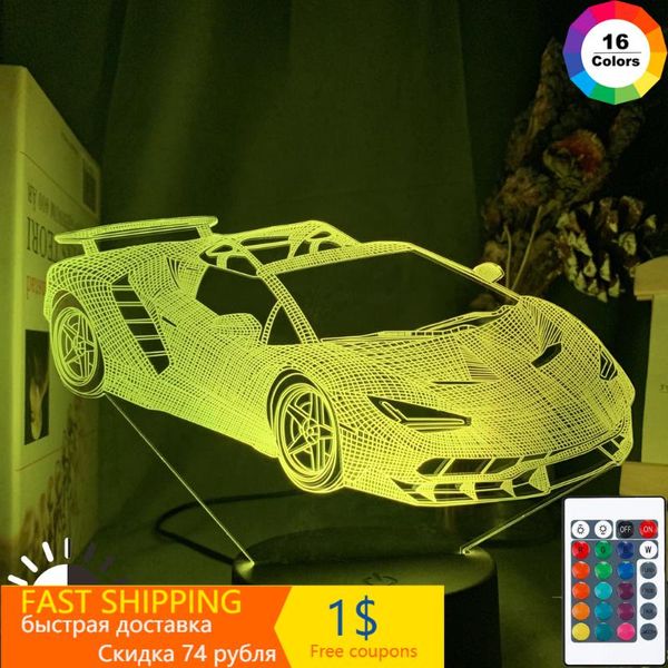 night lights 3d illusion lamp sports car nightlight for child bedroom decor color changing atmosphere event prize led light supercar
night lights 3d illusion lamp sports car nightlight for child bedroom decor color changing atmosphere event prize led light supercar