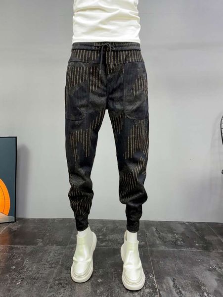 autumn and winter 2020 new loose fitting men's casual pants color matching fashion brand net red same style corset harem pants for men, Blue
autumn and winter 2020 new loose fitting men's casual pants color matching fashion brand net red same style corset harem pants for men, Blue