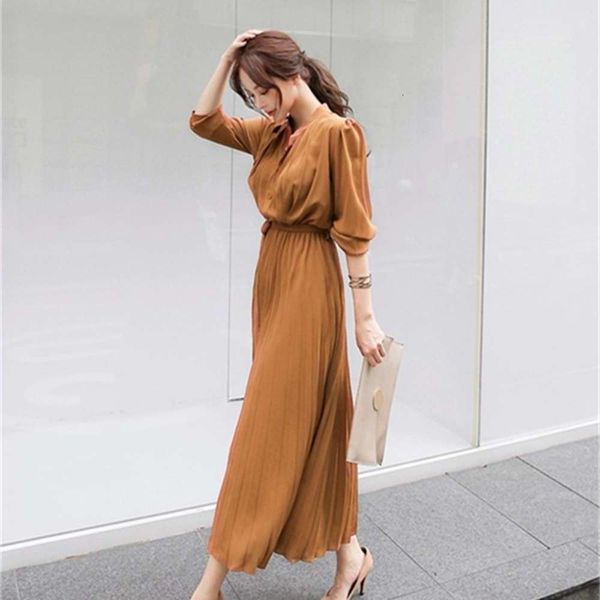 2021long sleeve skirt pleated dress autumn 2020 new slim waist show thin korean style celebrity temperament chiffon, Black;gray
2021long sleeve skirt pleated dress autumn 2020 new slim waist show thin korean style celebrity temperament chiffon, Black;gray