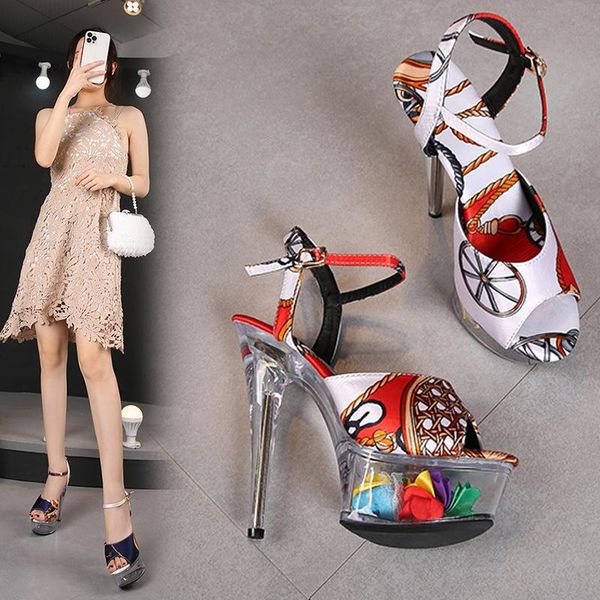 sandals summer crystal transparent reflective super high heel waterproof platform stiletto catwalk nightclub heels female, Black
sandals summer crystal transparent reflective super high heel waterproof platform stiletto catwalk nightclub heels female, Black