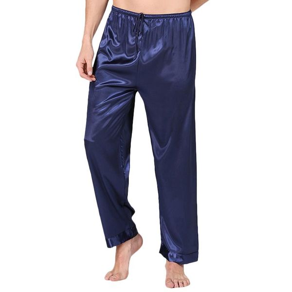 men's sleepwear men silk satin pajama pants solid sleep long bottoms casual loose loungewear elastic waist trousers, Black;brown
men's sleepwear men silk satin pajama pants solid sleep long bottoms casual loose loungewear elastic waist trousers, Black;brown