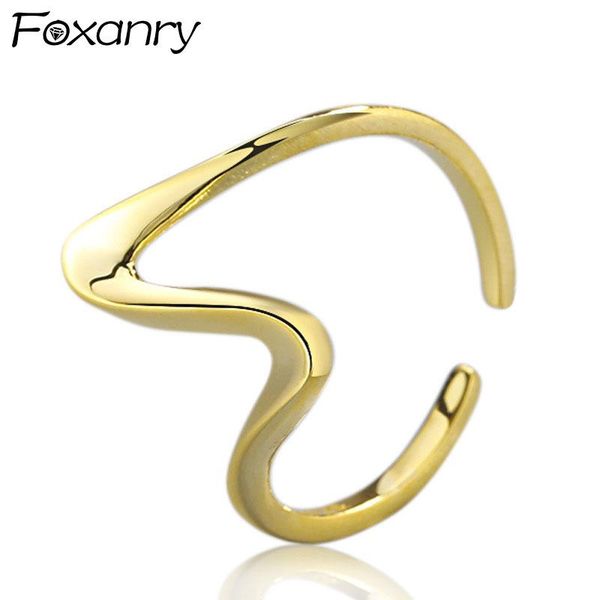cluster rings foxanry adjustable 925 sterling silver open for women trendy elegant creative irregular design party jewelry girl gift, Golden;silver
cluster rings foxanry adjustable 925 sterling silver open for women trendy elegant creative irregular design party jewelry girl gift, Golden;silver