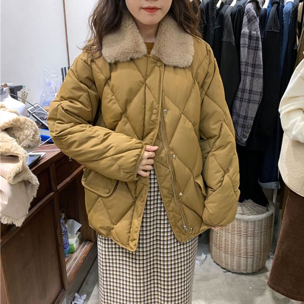 2021 new winter women natural fur collar white duck warm parka casual female thick loose down coat single breasted outwear 9mr8, Black
2021 new winter women natural fur collar white duck warm parka casual female thick loose down coat single breasted outwear 9mr8, Black