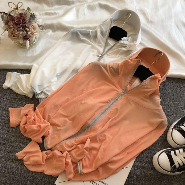women's jackets sun protection clothing female 2021 summer long sleeve hooded sunscreen thin knitted ice silk coat ladies, Black;brown
women's jackets sun protection clothing female 2021 summer long sleeve hooded sunscreen thin knitted ice silk coat ladies, Black;brown
