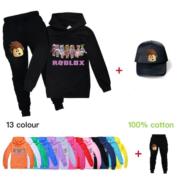 suitst cap robloxing baby girls boys autumn clothing children suits clothes vogue sweatshirts sports pants kids set+cap, White
suitst cap robloxing baby girls boys autumn clothing children suits clothes vogue sweatshirts sports pants kids set+cap, White