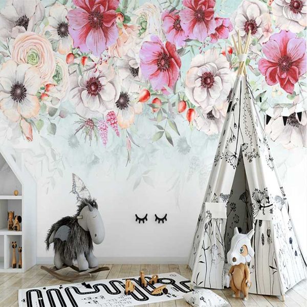 wallpapers custom 3d nordic ins watercolor rural style american flower background wall painting
wallpapers custom 3d nordic ins watercolor rural style american flower background wall painting