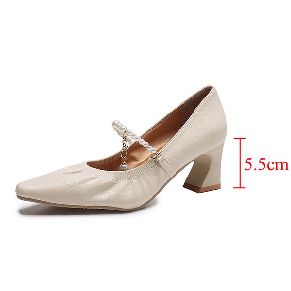 pearls square heels pumps women pointed toe high heels mary jane shoes woman fashion soft pu leather ladies party shoesdress shoes, Black
pearls square heels pumps women pointed toe high heels mary jane shoes woman fashion soft pu leather ladies party shoesdress shoes, Black