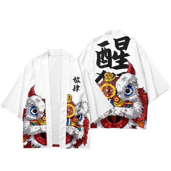 men's casual shirts national tide gown sunscreen clothing kimono style three-quarter sleeve cardigan shirt summer, White;black
men's casual shirts national tide gown sunscreen clothing kimono style three-quarter sleeve cardigan shirt summer, White;black