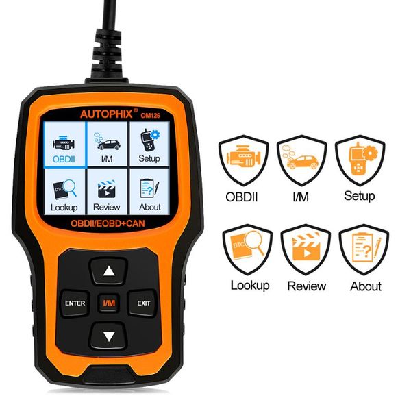 code readers & scan tools auix om126 obd2 for car engine chack obdii diagnostic scanner analyzer obd reader auto
code readers & scan tools auix om126 obd2 for car engine chack obdii diagnostic scanner analyzer obd reader auto