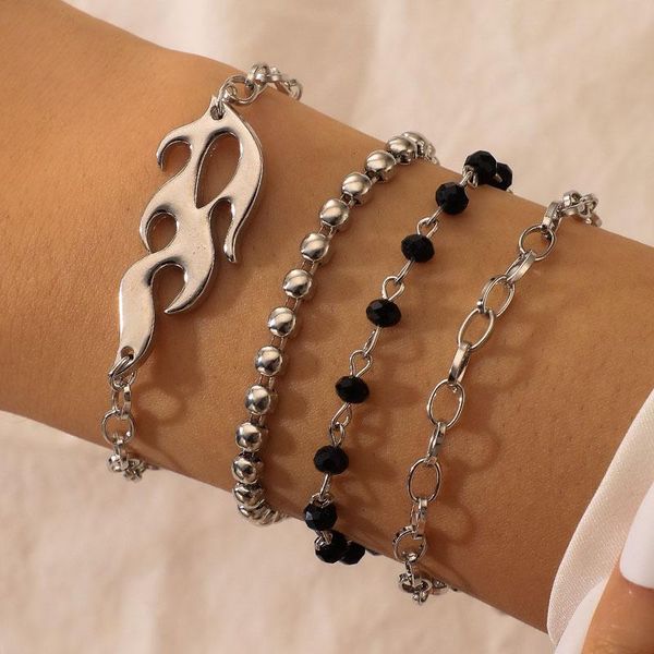 charm bracelets 4 pcs/set lucky wish fire set for women multiple layered girls hand jewelry friendship gifts, Golden;silver
charm bracelets 4 pcs/set lucky wish fire set for women multiple layered girls hand jewelry friendship gifts, Golden;silver