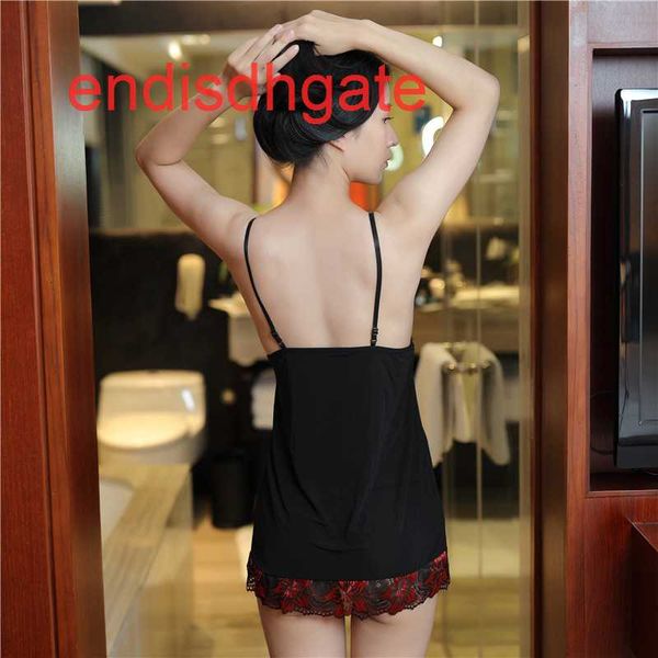 lingerie women's large size perspective and lace attractive nightdress 7091, Black;white
lingerie women's large size perspective and lace attractive nightdress 7091, Black;white