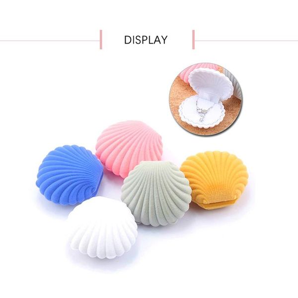 sktn 1 piece lovely shell shape velvet jewelry box wedding engagement ring box for earrings necklace display gift holder
sktn 1 piece lovely shell shape velvet jewelry box wedding engagement ring box for earrings necklace display gift holder