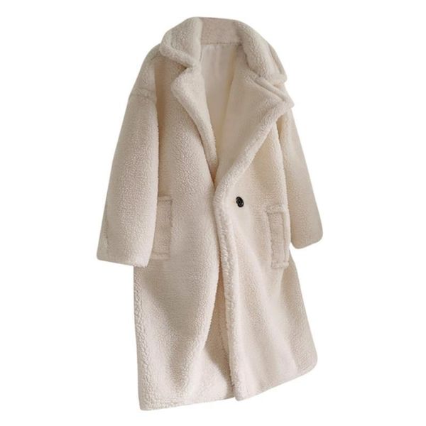 women's fur & faux woman jacket winter ladies loose long wind coat lamb thickening plus cashmere trend fashion female, Black
women's fur & faux woman jacket winter ladies loose long wind coat lamb thickening plus cashmere trend fashion female, Black