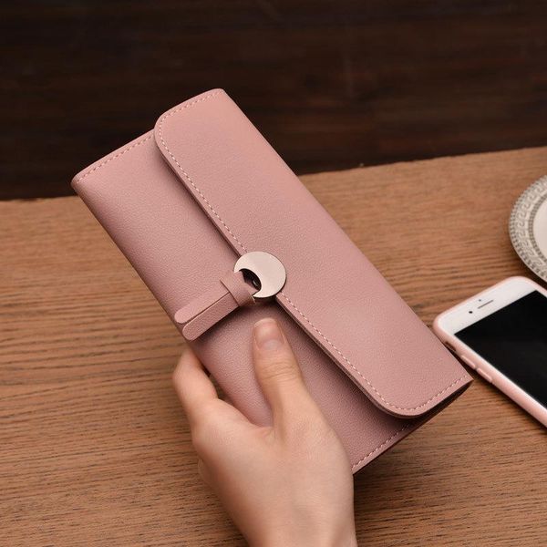 wallets ladies long wallet korean buckle tri-fold soft multi card holder bags women slim purse, Red;black
wallets ladies long wallet korean buckle tri-fold soft multi card holder bags women slim purse, Red;black