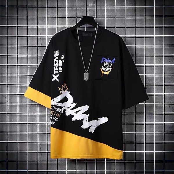 men's t-shirts hip hop half sleeve t-shirt men 2021 summer cotton tees classic brand fashion o-neck clothes plus size, White;black
men's t-shirts hip hop half sleeve t-shirt men 2021 summer cotton tees classic brand fashion o-neck clothes plus size, White;black