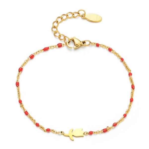 charm bracelets zmzy elegant stainless steel jewelry enamel beaded roses flowers chain for women valentine's day present, Golden;silver
charm bracelets zmzy elegant stainless steel jewelry enamel beaded roses flowers chain for women valentine's day present, Golden;silver