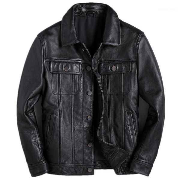 men's leather & faux genuine jacket men 100% cowhide coat vintage mens jackets and coats spring autumn 2021 hommes veste pph248, Black
men's leather & faux genuine jacket men 100% cowhide coat vintage mens jackets and coats spring autumn 2021 hommes veste pph248, Black