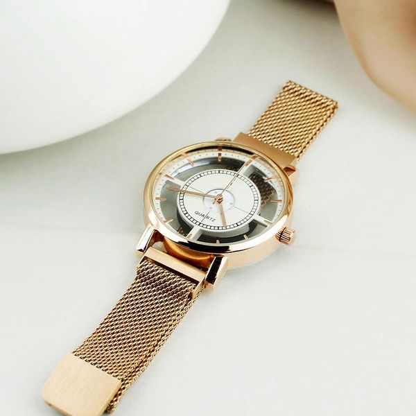 wristwatches 2021 ladies gift rounded case women watch enmex simple design three hands double side hollow quartz stainless steel wristwatch, Slivery;brown
wristwatches 2021 ladies gift rounded case women watch enmex simple design three hands double side hollow quartz stainless steel wristwatch, Slivery;brown