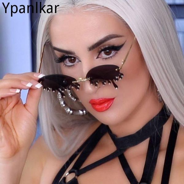 sunglasses chic rimless candy color crystal tear for women luxury rhinestone tassel party shades red green sun glasses, White;black
sunglasses chic rimless candy color crystal tear for women luxury rhinestone tassel party shades red green sun glasses, White;black
