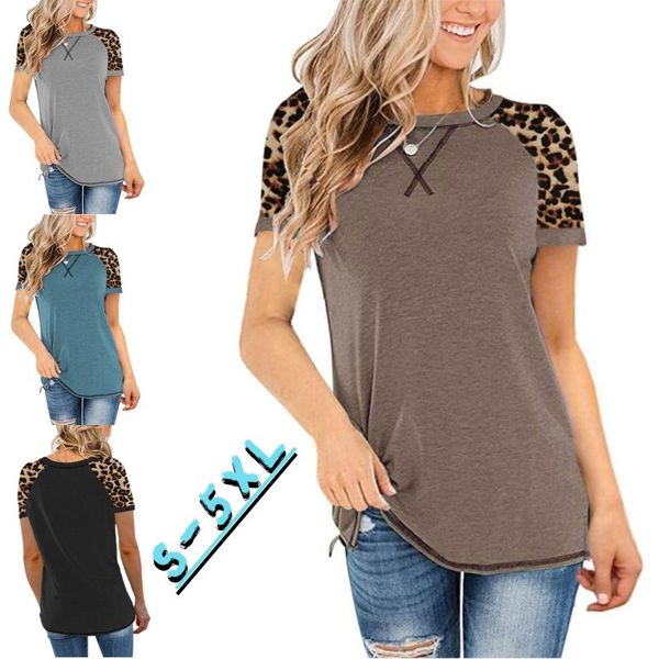 women's t-shirt kuelawear leopard pattern round neck t-shirts womens casual summer ladies loose short sleeve plus size s-5xl, White
women's t-shirt kuelawear leopard pattern round neck t-shirts womens casual summer ladies loose short sleeve plus size s-5xl, White