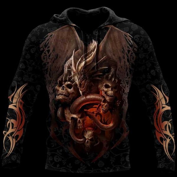 men's hoodies & sweatshirts halloween dragon skull 3d print art hooded harajuku style spring and autumn streetwear oversized 5xl pull, Black
men's hoodies & sweatshirts halloween dragon skull 3d print art hooded harajuku style spring and autumn streetwear oversized 5xl pull, Black