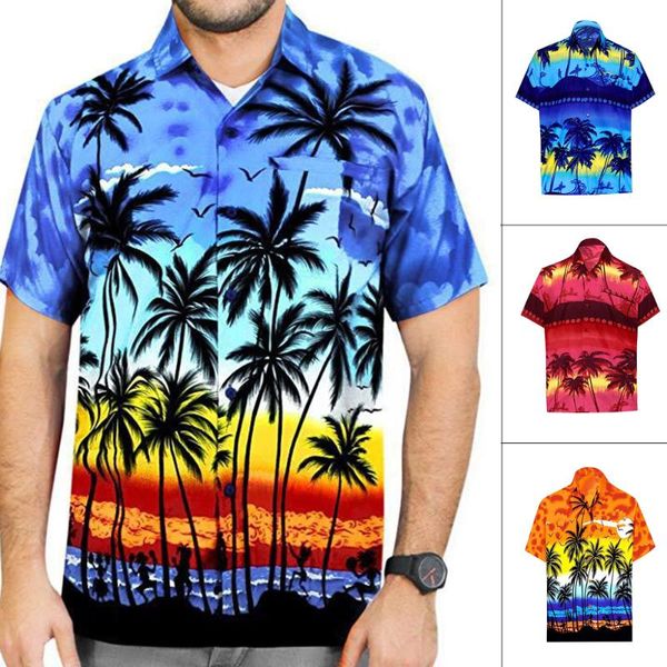men's casual shirts hawaii 3d beach print short-sleeved shirt thin fake pocket summer single-breasted wear holiday clothing, White;black
men's casual shirts hawaii 3d beach print short-sleeved shirt thin fake pocket summer single-breasted wear holiday clothing, White;black