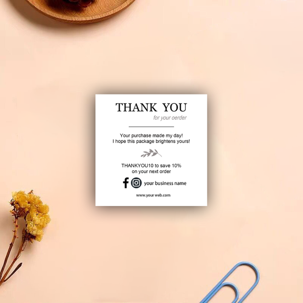 greeting cards mini thank you for your order social media card custom business small
greeting cards mini thank you for your order social media card custom business small
