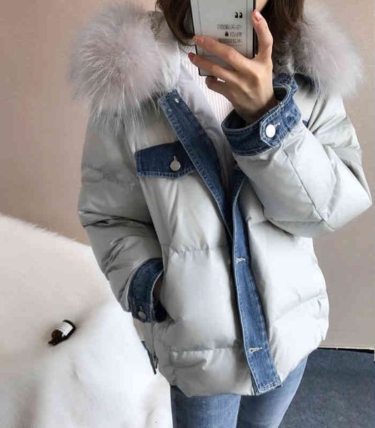 2020 new women's winter down jacket hooded, korean raccoon fur collar, white duck down, coat, doudoune femme hiver, Black
2020 new women's winter down jacket hooded, korean raccoon fur collar, white duck down, coat, doudoune femme hiver, Black